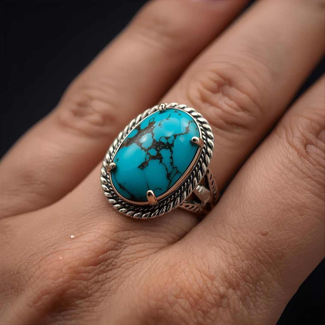 Feroza spider web ring