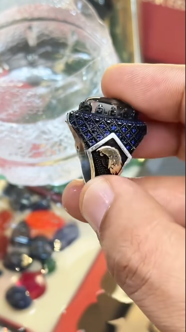 Royal Blue Color Changing Ring