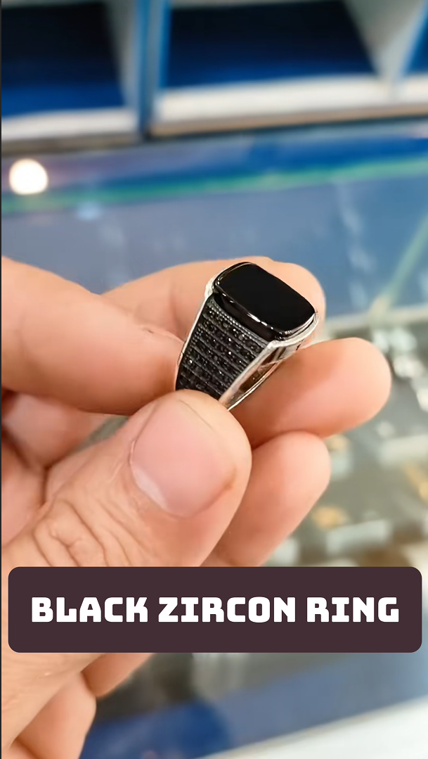 Black Zircon RIng