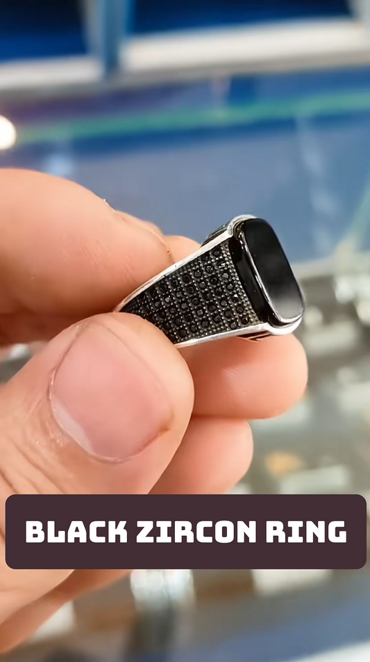 Black Zircon RIng
